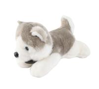 Haofy Cachorro de Peluche de Husky Realista con Pelo Ultrasuave de 24 Pulgadas, Diseño de Perro Realista para Niños y Adultos, para la Hora de Dormir