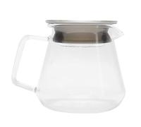 Haofy Cafetero de Vidrio para Verter El café con una Taza Transparente Fácil de Limpiar El Control Preciso El Anti-Slip Colocación Segura para la Cafetería de la Oficina en El Hogar (300ML)