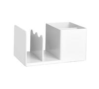 Haofy Caja de Almacenamiento de Escritorio, Sujetalibros, Soporte para Bolígrafos con Suministros de Oficina Delicados, Organizadores de Escritorio para Libro de Bolígrafos de Escritorio