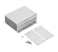 Haofy Caja de Aluminio Blanco Plateado Tipo Dividido para Placa de Circuito - Caja de Proyecto Electrónico con Larga Vida útil