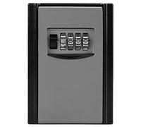 Haofy Caja de Bloqueo de Llaves, Caja de Almacenamiento de Seguridad de Gran Capacidad para Llaves y Tarjetas, Cerradura Montada en la Pared con Código de 4 Dígitos para Cuidadores de Mascotas (Gray)