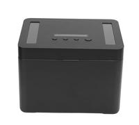Haofy Caja de Bloqueo Telefónico con un Temporizador para una Gestión de Tiempo Efectiva, un Contenedor de Bloqueo de Autodisciplina para Estudiar y Las Aleaciones de Aluminio de la Caja de (M Negro)