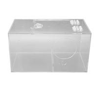 Haofy Caja de Cría de Pájaros de Acrílico Caja Nido Transparente para Pájaros Pequeños con Poste de Pie Interior Espacioso Que Permite un Fácil Monitoreo del Nido El Cómodo Acolchado Garantiza El (L)