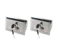 Haofy Caja de Interruptor de Llave de Acero Inoxidable con Bloqueo Duradero para Puerta de Persiana Enrollable, Puerta de Garaje para Seguridad y Comodidad, 2 Piezas con Juego de Llaves