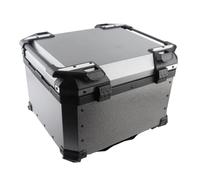 Haofy Caja de Motocicleta de 55L, Caja de Maletero de Aleación de Aluminio Duradera para Casco, Equipaje, Sello Impermeable para Lluvia y Polvo para Motocicletas Universales