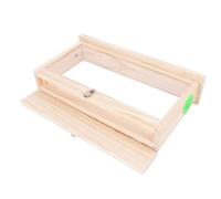 Haofy Caja de Observación de la Cría de Abejas Caja de Colmena de Abejas Suministros de Apicultura con Tablero Acrílico de Doble Cara y Respiraderos para Principiantes Demostración