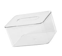 Haofy Caja de Pañuelos Acrílica Cuadrada, Soporte para Pañuelos de PET Transparente, Solución de Almacenamiento Elegante para Decoración de Baño y Sala de Estar