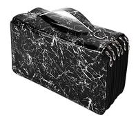 Haofy Caja de Papelería con Cremallera Brillante de Gran Capacidad para Estuche, 360 Orificios, Sensación Perfectamente Prensada, Traje Cómodo para Estudiantes, Adultos, Material de Tela Oxford,