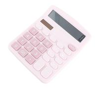 Haofy Calculadora de 12 Dígitos con Energía Solar de Oficina y Estudiante, Calculadora de Escritorio Electrónico Multifuncional para Cálculos Rápidos y Convenientes, Diseño Elegante, Peso Ligero