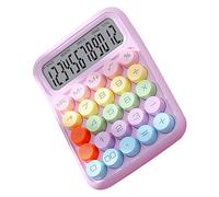 Haofy Calculadora de Interruptor Mecánico Colorida Innovadora, Informática Eficiente para Entornos Educativos de Oficina ABS (Purple)