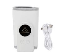 Haofy Calentador de Biberón Portátil USB Alimentado 18 W Calefacción Rápida Temperatura Ajustable de Viaje Universal Calentador de Leche para Botellas Tipo 1, Fórmula de Leche de Pecho (whrite)