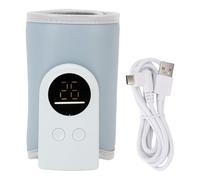 Haofy Calentador de Biberón USB Silencioso 18W Calefacción Rápida con Temperatura Constante de Leche Portátil Portable para Bolsas de Pañales de Viaje Los sobre la Marcha Se Adaptan a (BLUE)