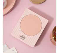 Haofy Calentador de Tazas Portátil, Ajustable, Temperatura Constante, USB, Calentador de Bebidas para Escritorio, Uso Universal, 220V (Pink)