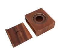 Haofy Calentador de té con Velas, Calentador de Tetera de Nogal de Estilo Japonés con Promotor de Sabor para Amantes del té, Material de Nogal, 5,9x5,1x2,4 Pulgadas para Uso Doméstico