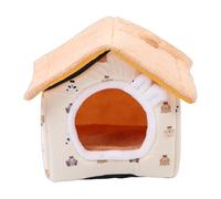Haofy Cama Cerrada para Gatos de 2,5 a 7,5 Kg de Capacidad con Almohadilla de Felpa para Gatos de Interior y Perros Pequeños, Cueva para Mascotas Lavable y Desmontable para Vivir en Apartamentos,