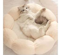 Haofy "Cama para Mascotas con Forma de Flor, Suave, Cómodo y Cálido Cojín para Gato para Sala de Estar, 21,7" de diámetro (Diámetro 55 cm/21,7 Pulgadas (Dentro de 9 kg/19,8)