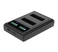 Haofy Cargador de Batería Portátil para Mini Cámara con Pantalla LCD, Concentrador de Carga Rápida Doble para EN-EL23, Diseño Seguro para Fotografía de Viajes, Plástico 65 G