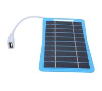 Haofy Cargador de Panel Solar Monocristalino de 5 W, Cargador Solar Portátil Eficiente para Viajes de Camping, Diseño Liviano