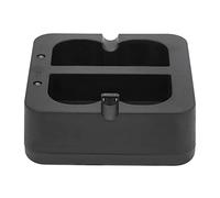 Haofy Cargador de Plástico Dual para Baterías de Timbre con 2 Puertos de Carga, Cargador de Batería de Vídeo de para Timbre, Portátil para Baterías de con Luz Indicadora, Adecuado para Usuarios de