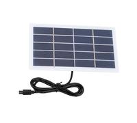 Haofy Cargador de Silicio Policristalino Resistente Al Agua con Panel Solar de 2 W para Luces de Jardín Al Aire y Cámaras de Seguridad