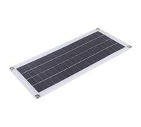 Haofy Cargador Solar Compacto de 20 W y 18 V, Módulo Fotovoltaico de Silicio Policristalino, Enchufe de Carga para Automóvil, Ideal para Ciclismo Al Aire Libre, Senderismo, Negro 17,2 X 7,9 Pulgadas