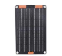 Haofy Cargador Solar, Panel Solar Portátil de Silicio Monocristalino con Salida Dual Tipo C de 15 W para Acampar, Senderismo, Mochilero