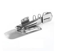 Haofy Carpeta para Máquina de Coser Industrial, Carpeta de Cinta para Máquina de Bloqueo Plano de 2/3 Agujas, Herramienta de Encuadernación Al Bies de 4 Tamaños para Bordes de Prendas, Artesanos,