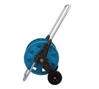 Haofy Carro De Carrete De Manguera De Jardín Conveniente Estante De Tubería De Agua Estable Manguera De 60 M para Patios, Jardines 1 Juego ABS + PP + Tubo De Aluminio