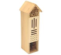 Haofy Casa de Abejas Hecha a Mano para Insectos de Jardín con Troncos Naturales El bambú Apoya la Biodiversidad para Mariposas Mariquitas Que Pesan 1,17 LB Parques Ideales Espacios Al Aire Libre