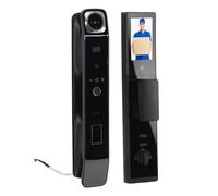 Haofy Cerradura de Puerta Inteligente con Reconocimiento Facial 3D y Huella Digital para Seguridad del Hogar - Cámara WiFi 1080P HD Timbre Incorporado y Múltiples Métodos de Desbloqueo para