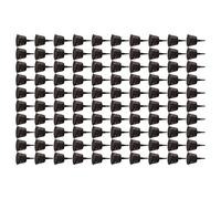 Haofy Cesta de Malla de Fertilizante de Plástico, 100 Piezas con Tapa para Orquídeas Suculentas, Bonsái, Maceta de Red para Jardín, Patio, Uso Agrícola, Fácil Inserción en el Suelo con Diseño de