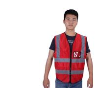 Haofy Chaleco Reflectante de Seguridad Chaleco de Seguridad con Cremallera Suave y Duradero con Bolsillo Multifuncional para Caminantes | Tejido de Malla de Punto | Amarillo (verde fluorescente)