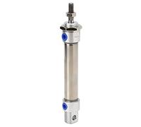 Haofy Cilindro de Aire Neumático Mini Acero Inoxidable 20 Mm de Doble Acción para Equipos Industriales con Junta Anticolisión (MA20*25)