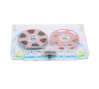 Haofy Cinela de Cassette en de Aluminio 46 Minutos Grabando Clear Storage Box Rock and Indie Music Enthusiasts (Pink)