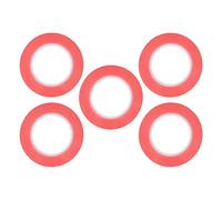 Haofy Cinta Adhesiva de Doble Cara Resistente para Ventana de Teléfono Móvil, Batería de Cámara, Cinta PET Roja de 5 Uds para Dispositivos Digitales (3mm)