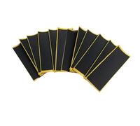 Haofy Cinta de Agarre para Diapasón, 12 Uds., 4,33x1,49 Pulgadas, Cinta de Espuma Antideslizante para Patineta de Dedo en Miniatura (Negro 38x110mm)