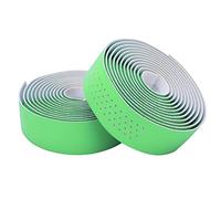 Haofy Cinta para Manillar de Bicicleta, Envolturas Suaves y Transpirables para Barra de Carretera con Tapones Finales para Ciclismo de Larga Distancia (GREEN)