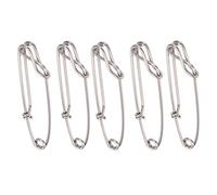 Haofy Clamp/Holder de Presión de Palangre, Pasador de Calabaza de Acero Inoxidable para Pesca en el Océano y en Agua Dulce, Paquete de 5, Fácil Fijación, Agarre de Alta Tensión, Medidas 0,14 X 4,92