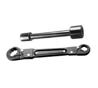 Haofy Clave de Encogimiento de ángulo Eficiente de Doble Gas de Cojinete Herramientas Clave para la Instalación, Mantenimiento, Profesional, Material de Acero