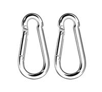 Haofy Clip de Mosquetón de Alta Resistencia, Aleación de Zinc de Capacidad de 660 LB para Columpios de Patio Trasero, Hamacas para Campamento, Equipo de Escalada Al Aire, Gancho de Mosquetón con
