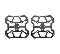 Haofy Clipless To Flat Pedal Adapter, 2Pcs Aluminum Alloy Bike Bicyle Clipless Pedal Platform Adapters For SPD, Clipless Platform Adapter Mountain (Negro)