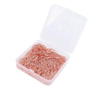 Haofy Clips de Papel de Estrella de Acero Inoxidable, Juego de 300 Piezas con Caja de Almacenamiento para álbumes de Recortes y Proyectos de Manualidades en la Escuela de Oficina (Oro rosa)