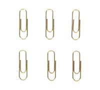 Haofy Clips de Papel de Metal Resistente Al óxido, Tamaño Compacto, Soporte para Documentos Versátil con Agarre Mejorado para el Hogar, Oficina, Escuela, 100 Unidades (GOLD)