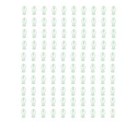 Haofy Clips de Papel en Forma de, 100 Unidades, Bonito Organizador de Marcapáginas para Niños, Estudiantes, Escuela, Suministros de Oficina con Caja de Almacenamiento Transparente,