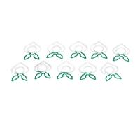 Haofy Clips de Papel Portátiles con Forma Divertida, 100 Uds., Metal de 2 Colores, Organización Práctica y Confiable, Marcapáginas para Oficina y Hogar, Suministros para Libros Oficinas (WHITE)
