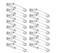 Haofy Clips para Atún Broche de Palangre de Acero Inoxidable, 15 Perchas para Ramas de 1,8 X 60 Mm, Accesorio de Pesca Fácil de Poner y Quitar para Pescadores de Pesca en Alta Mar con Aparejos de