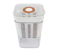 Haofy Colador de Yogur Filtro para Máquina de Yogur de Malla Fina de 1100 Ml con Tapa de Registro de Tiempo para Kéfir de Queso Griego Casero para Preparación de Comidas Desayuno Dieta (WHITE)