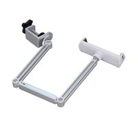 Haofy Compatibilidad Amplia Camilla de Metal Soporte de la Abrazadera del Teléfono de 360 Grados Montaje de Brazo Largo Plegable con Luz Ajustable para Tableta de Teléfono, Estable y Confiable