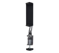 Haofy Compatibilidad Amplia Camilla de Metal Soporte de la Abrazadera del Teléfono de 360 Grados Montaje de Brazo Largo Plegable con Luz Ajustable para Tableta de Teléfono, Estable y Confiable