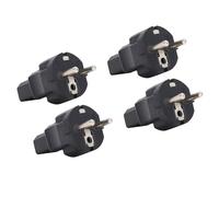 Haofy Conector de 2 Ranuras a Convertidor de Potencia IEC320 C13, Duradero y Que Ahorra Espacio para Varios Dispositivos Electrónicos, Paquete de 4